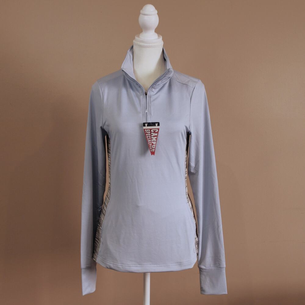 Women's Campus Specialties Athletic Lightweight Half Zip Pullover szS Lt Blue